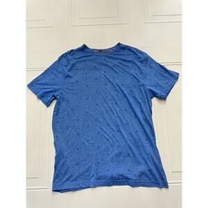 Denim & Flower Men Size Large Blue With Anchors Short Sleeve T-shirt